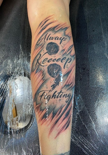 Explore fox racing tattoo ideas, creative tattoo ideas in Bethlehem, available at Satori Ink