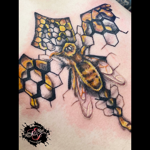 Explore black cat tattoo ideas, creative tattoo ideas in Denver, available at Endless Ink Tattoo & Piercing