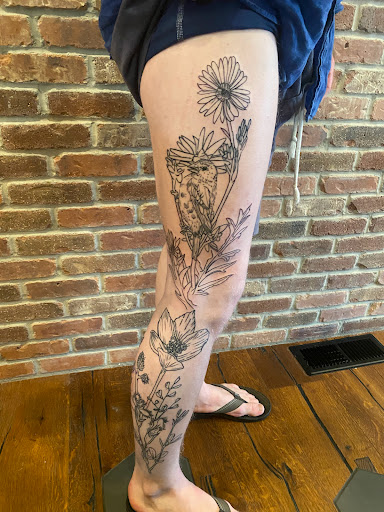 Explore back shoulder tattoo ideas, creative tattoo ideas in Sauk City, available at The Madison Tattoo Company