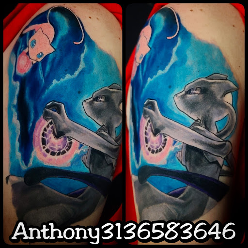 Explore side finger tattoo ideas, creative tattoo ideas in Warren, available at Dark Horse Tattoo Co. LLC.