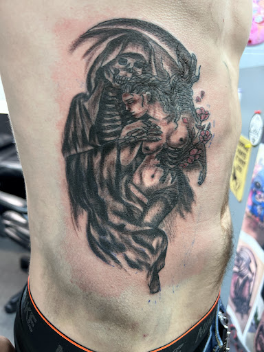 Explore shaded tattoo ideas, creative tattoo ideas in Dayton, available at Uppity Tattoos