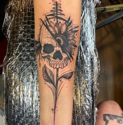 Explore never give up tattoo ideas, creative tattoo ideas in Rockford, available at Euro Tattoo