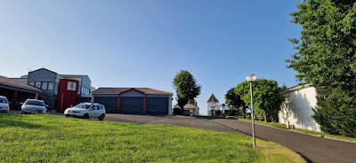 rue des thermes à Cazaubon
