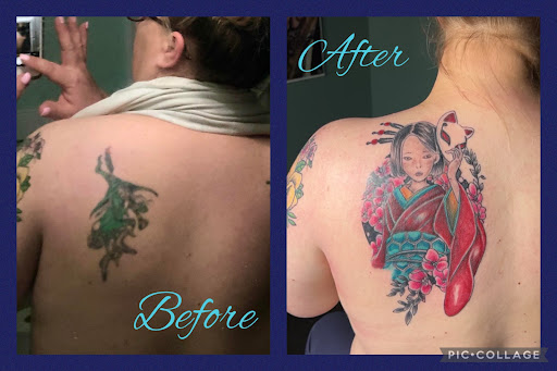 Explore american traditional tattoo filler ideas, creative tattoo ideas in Meridian, available at Creative Pain Tattoo Studio