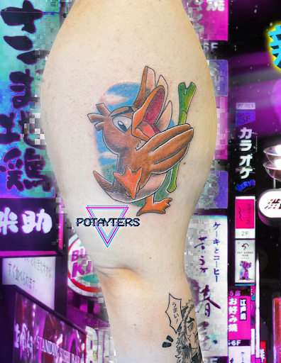Explore halloween sleeve tattoo ideas, creative tattoo ideas in Palm Harbor, available at Angry Owl Tattoo and Piercing