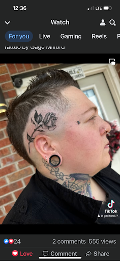 Explore night sky tattoo ideas, creative tattoo ideas in Warner Robins, available at Untold Pain Tattoo Studio