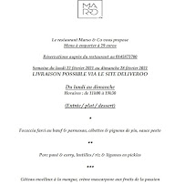 Restaurant méditerranéen Marso & co à Paris - menu / carte