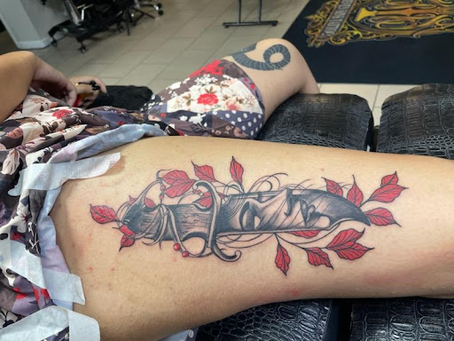 Explore chrome tattoo ideas, creative tattoo ideas in Sarasota, available at SEVEN SINS Tattoo Studio