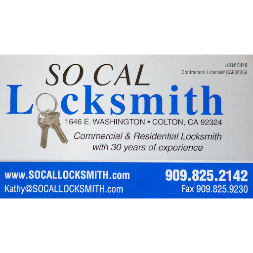 Locksmith «So Cal Locksmith», reviews and photos, 1646 E Washington St, Colton, CA 92324, USA