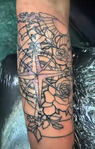 Explore military sleeve tattoo ideas, creative tattoo ideas in Vancouver, available at Studio X Tattoos & Piercings