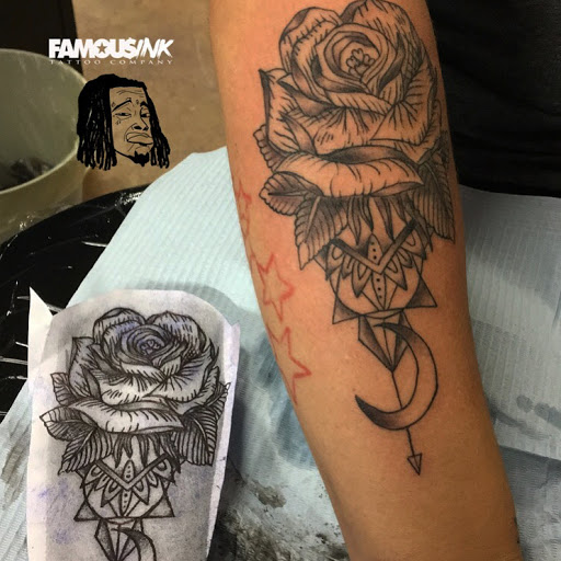 Explore small metal tattoo ideas, creative tattoo ideas in Hammond, available at Famous Ink, Inc.