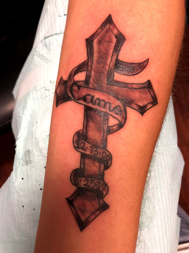 Explore esthetician tattoo ideas, creative tattoo ideas in Seymour, available at American Gypsy Tattoo Corp.