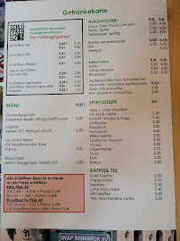 Restaurant Nordbahnhof à Krefeld (le menu)