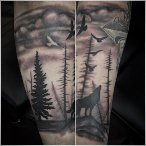 Explore quarter tattoo sleeve ideas, creative tattoo ideas in Kingsford, available at Deft Tattoo Studio