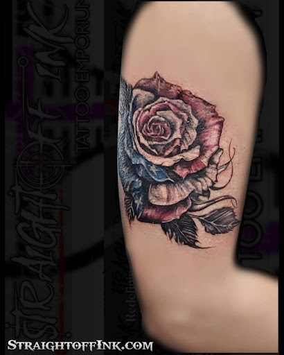 Explore butterfly shoulder tattoo ideas, creative tattoo ideas in Lexington, available at Straightoff Ink Tattoo Emporium