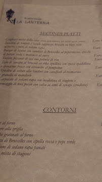 Ristorante Vegano Biologico La Lanterna à Verona menu