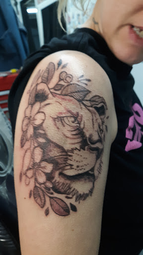 Explore athena goddess tattoo ideas, creative tattoo ideas in San Angelo, available at Alchemy Tattoo and Piercing Studio