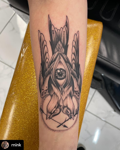 Explore love death and robots tattoo ideas, creative tattoo ideas in Murrieta, available at Diamond City Tattoo & Piercing