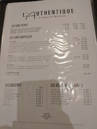 Crêperie CRÊPERIE L'AUTHENTIQUE à Évreux (la carte)