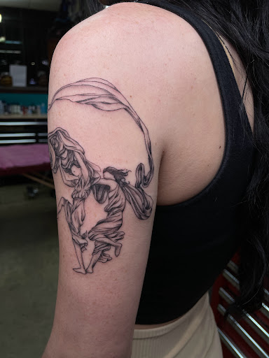 Explore nail tech tattoo ideas, creative tattoo ideas in Spring, available at Skin Stories Tat2