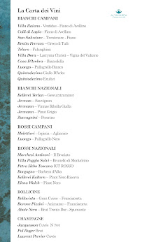 Menu du Altamarea ristorante sul mare Bacoli presso Puntaromana à Bacoli