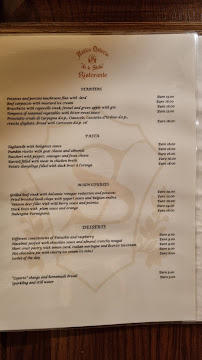 Carte du Ristorante Antica Osteria Da La Stella à Urbino