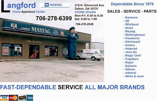 Langford Maytag Appliance - Parts Repair Plumber Electrician in Dalton, Georgia