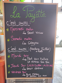 Menu du La Payotte à Soulac-sur-Mer