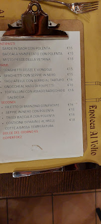 Enoteca Al Volto à Venice menu