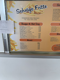 Carte du Schräge Fritte - Imbissbetrieb Heike Kleymeyer à Hagen