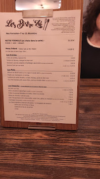 Menu du Les Bistro'Zof à Meaux