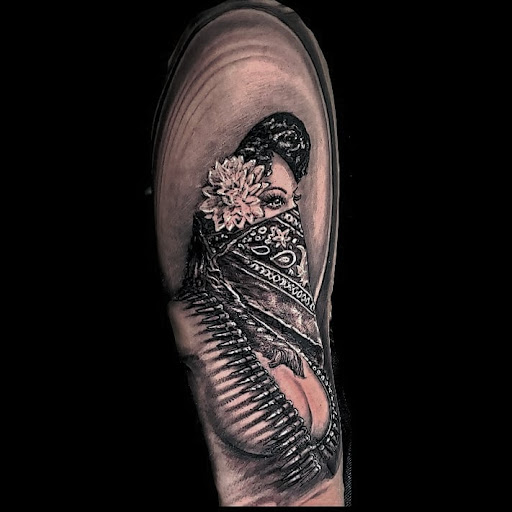 Explore adventure tattoo ideas, creative tattoo ideas in Colton, available at Vengeance Ink Tattoo & body piercing