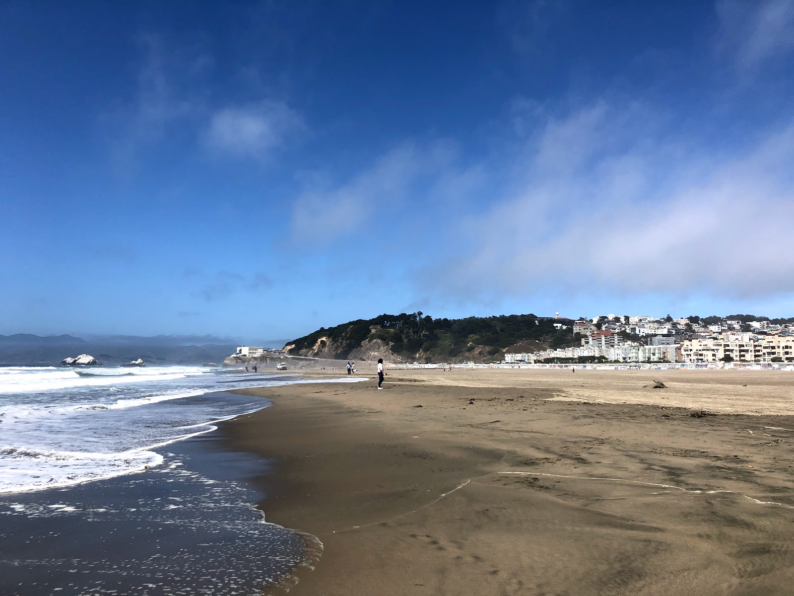 Fotografija Ocean Beach III z svetel fin pesek površino