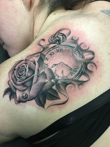 Explore hydrangea tattoo ideas, creative tattoo ideas in Newton, available at Eternal Grafix