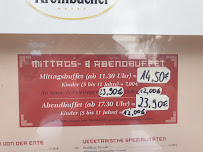 Menu / carte de China Restaurant Ming à Eisenach