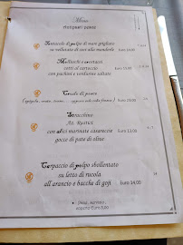 Menu du Locanda Dei Mille à Talamone