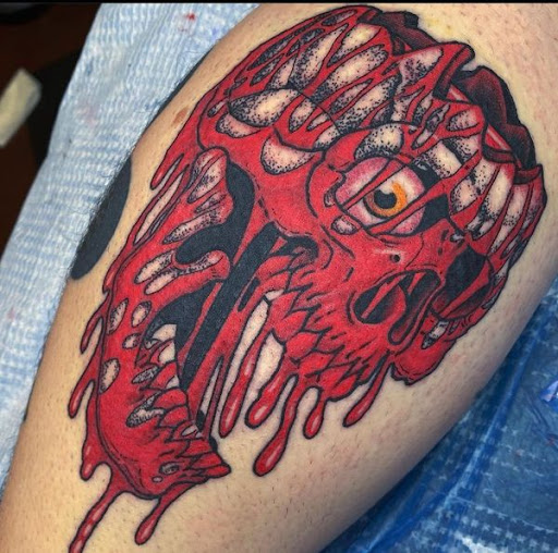 Explore tattoo ideas womens thigh, creative tattoo ideas in Virginia Beach, available at Salt Water Tattoo