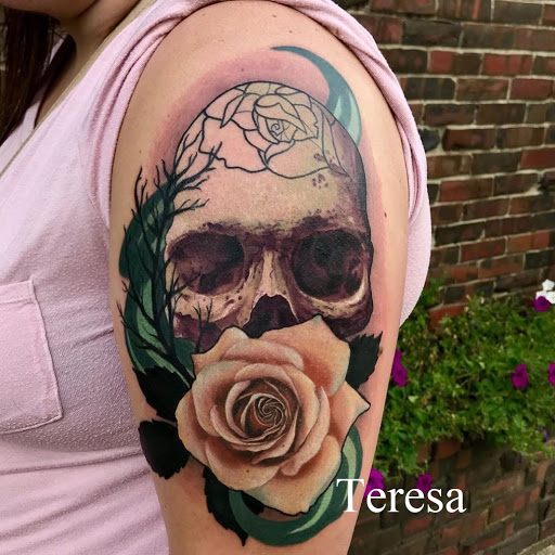 Explore good hand tattoo ideas, creative tattoo ideas in Sanford, available at Venom Ink Tattoo