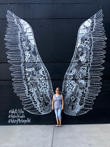 Nashville WhatLiftsYou Wings Mural, 302 11th Ave S, Nashville, TN 37203