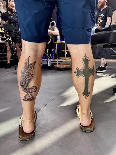 Explore black and grey tattoos sleeves ideas, creative tattoo ideas in West Palm Beach, available at Wooden Heart Tattoos and Piercings