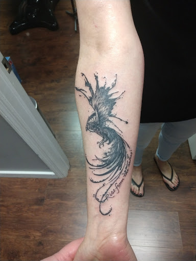 Explore life and death sleeve tattoo ideas, creative tattoo ideas in Rockaway, available at North Jersey Tattoo