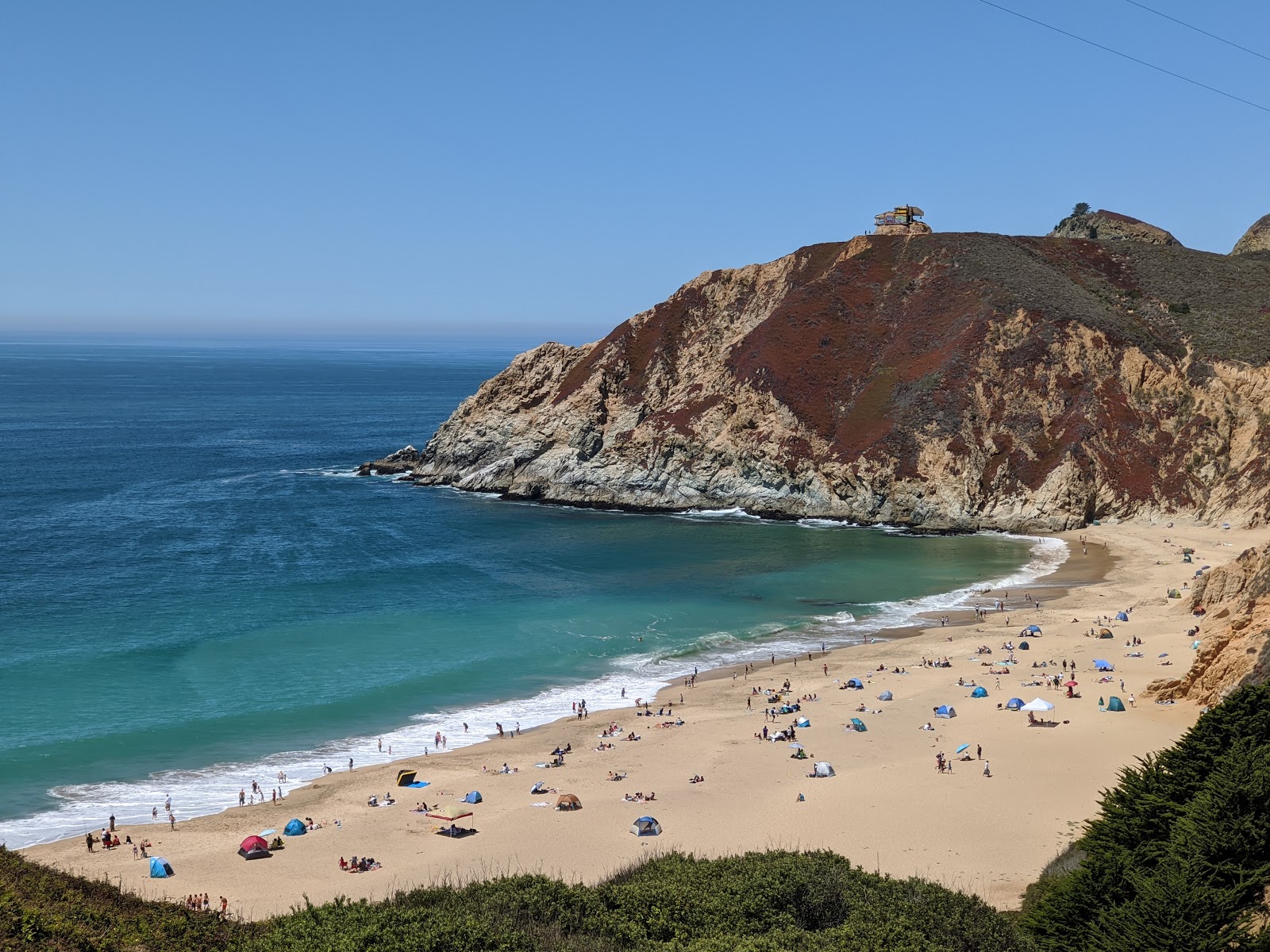 Photo of Gray Whale Cove Beach with bright fine sand surface