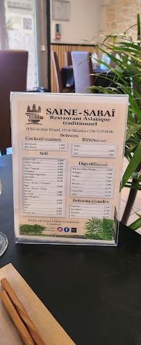 Saine-Sabaï Buffet à Volonté à Miramas carte