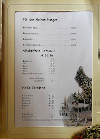 Menu / carte de Schulcafe Ost Angelika Steinert à Neißeaue