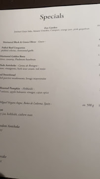 Menu du Grill Royal à Berlin