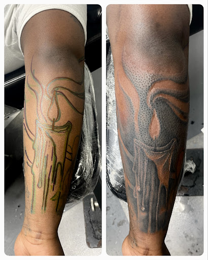 Explore tummy tuck tattoo ideas female, creative tattoo ideas in Meridian, available at Creative Pain Tattoo Studio