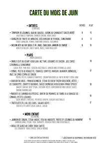 Restaurant La Table de la Serraz à Doussard - menu / carte
