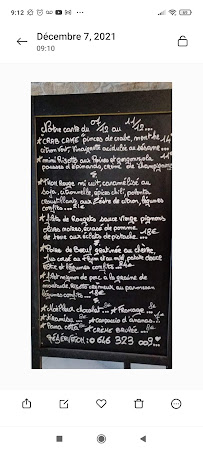 Les petits secrets à Saint-Raphaël menu