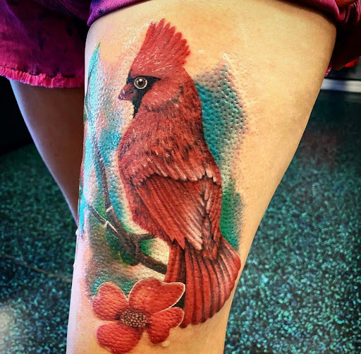 Explore black flower tattoo ideas, creative tattoo ideas in Phoenix, available at Legacy Ink