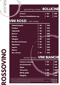 Menu du Ristorante Rosso Rubino à Genoa